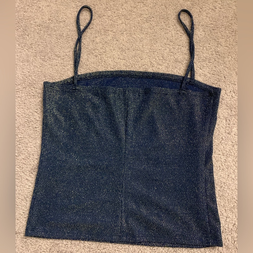 Reformation - Isabella Tank, Navy Sparkle size S
